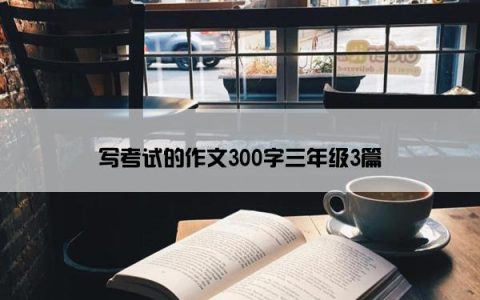 写考试的作文300字三年级3篇