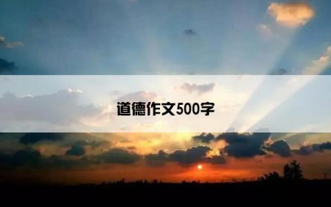 道德作文500字