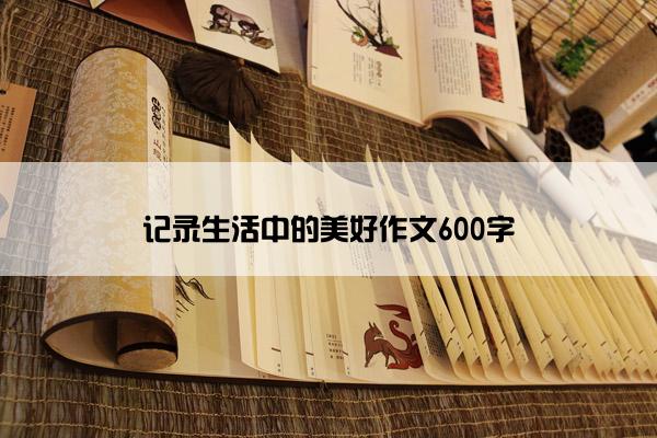 记录生活中的美好作文600字