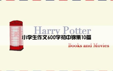 小学生作文600字初中锦集10篇