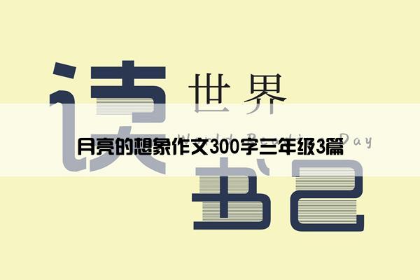 月亮的想象作文300字三年级3篇