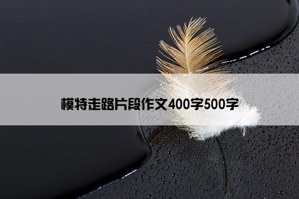 模特走路片段作文400字500字