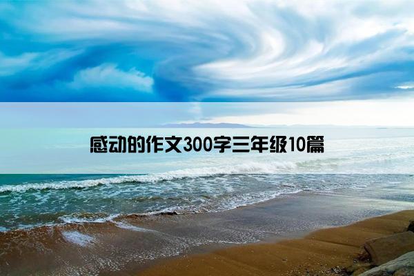 感动的作文300字三年级10篇