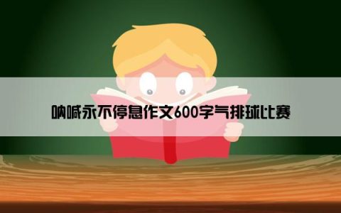 呐喊永不停息作文600字气排球比赛