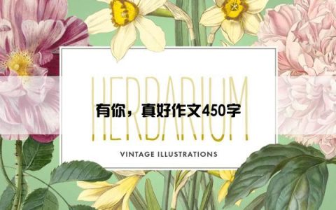 有你，真好作文450字