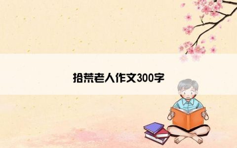 拾荒老人作文300字