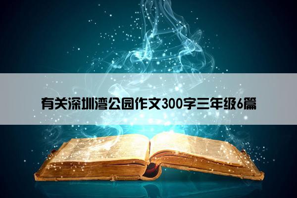 有关深圳湾公园作文300字三年级6篇