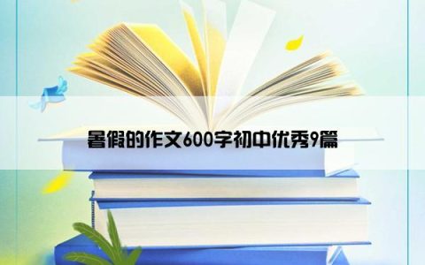 暑假的作文600字初中优秀9篇
