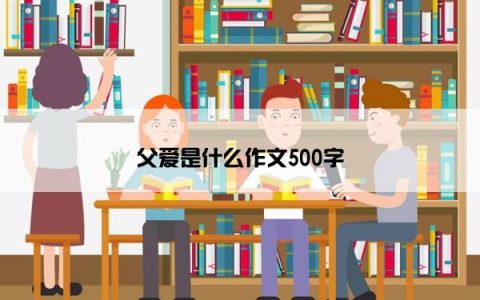 父爱是什么作文500字