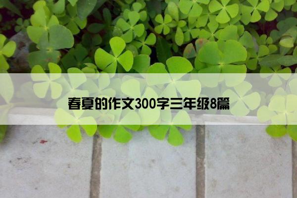 春夏的作文300字三年级8篇