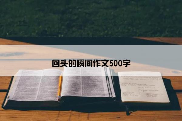 回头的瞬间作文500字