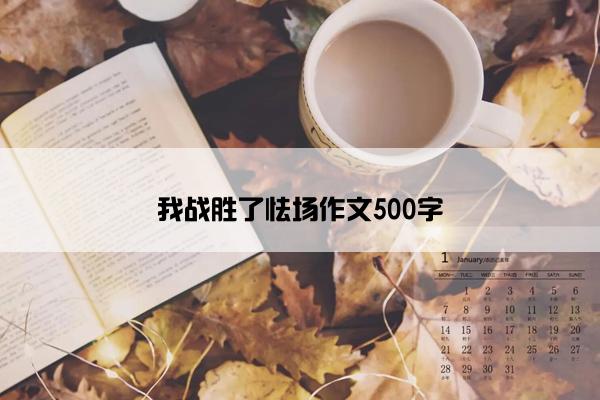 我战胜了怯场作文500字