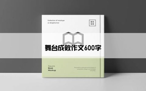 舞台成败作文600字
