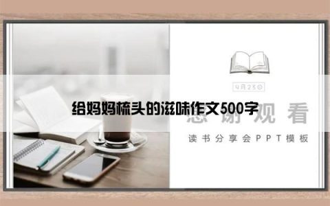 给妈妈梳头的滋味作文500字