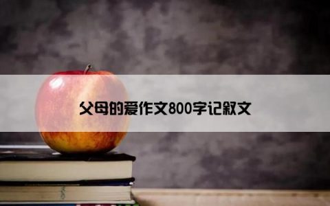 父母的爱作文800字记叙文