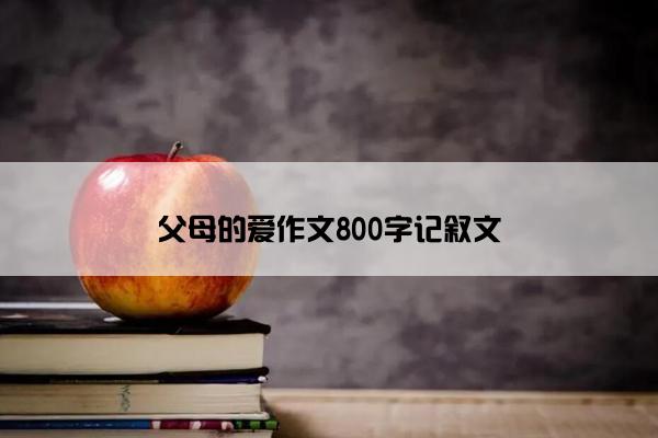 父母的爱作文800字记叙文