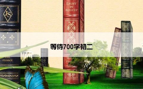 等待700字初二