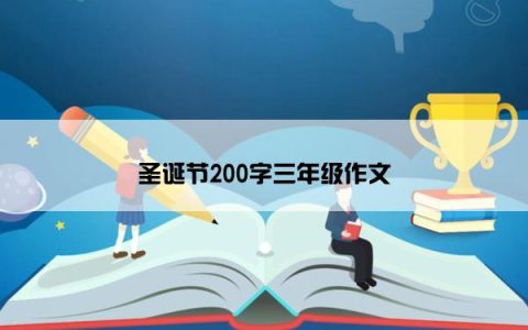 圣诞节200字三年级作文