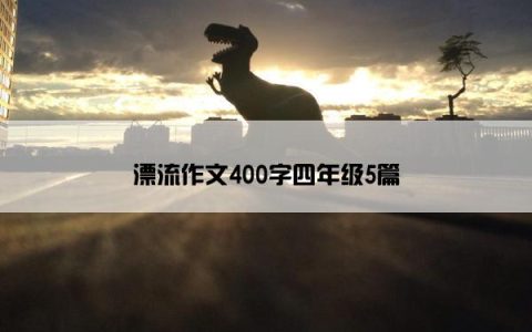 漂流作文400字四年级5篇