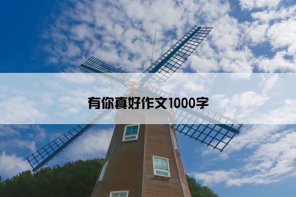 有你真好作文1000字