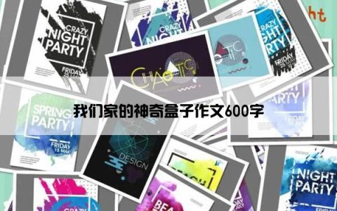 我们家的神奇盒子作文600字