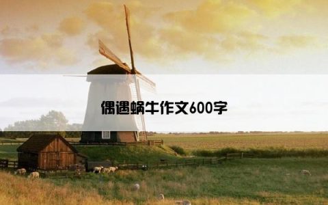 偶遇蜗牛作文600字