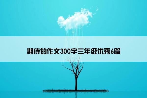 期待的作文300字三年级优秀6篇