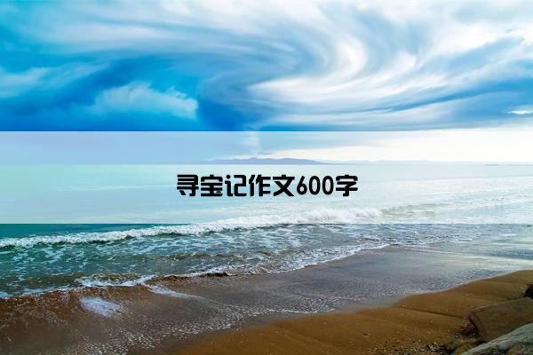 寻宝记作文600字