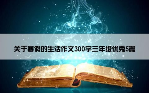 关于寒假的生活作文300字三年级优秀5篇