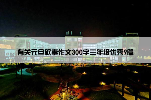 有关元旦叙事作文300字三年级优秀9篇