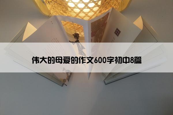 伟大的母爱的作文600字初中8篇