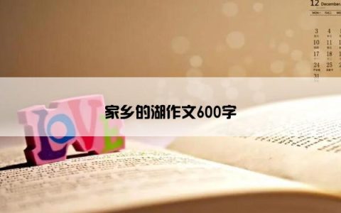 家乡的湖作文600字