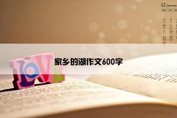 家乡的湖作文600字