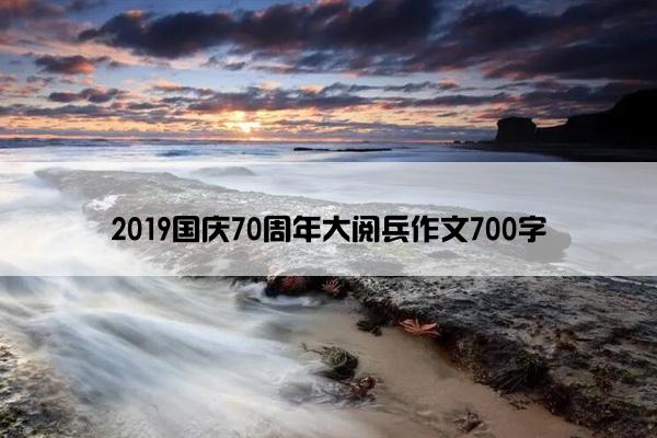 2019国庆70周年大阅兵作文700字