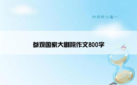 参观国家大剧院作文800字
