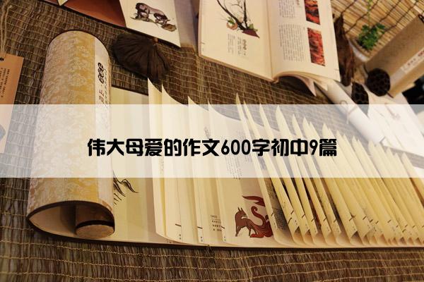 伟大母爱的作文600字初中9篇