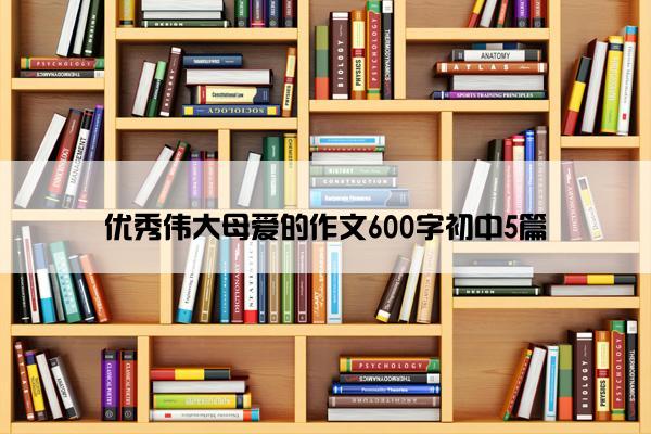 优秀伟大母爱的作文600字初中5篇