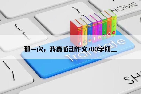 那一次，我真感动作文700字初二