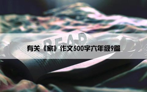 有关《家》作文500字六年级9篇