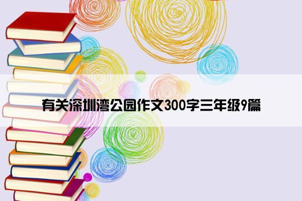 有关深圳湾公园作文300字三年级9篇