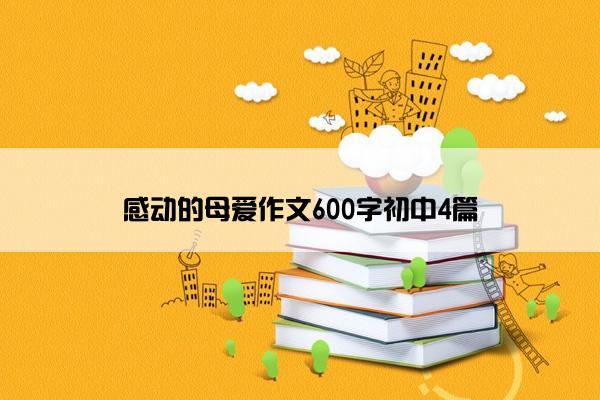 感动的母爱作文600字初中4篇