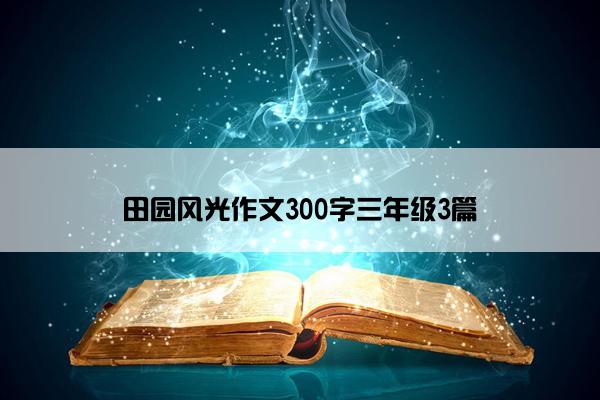 田园风光作文300字三年级3篇