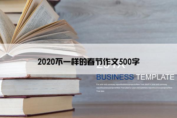 2020不一样的春节作文500字