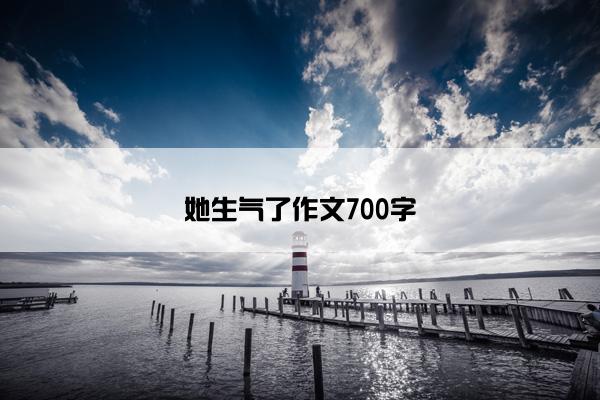 她生气了作文700字