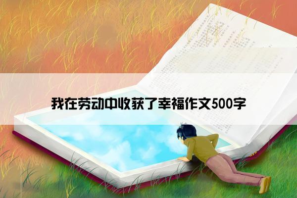 我在劳动中收获了幸福作文500字