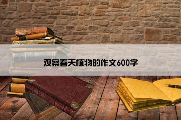 观察春天植物的作文600字