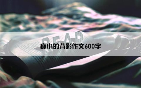 瘦小的背影作文600字