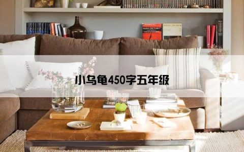 小乌龟450字五年级