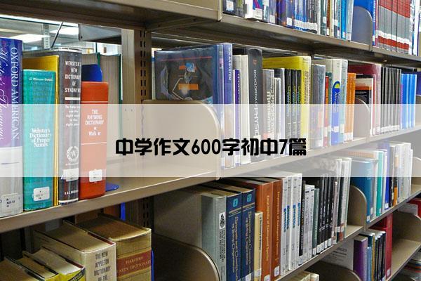 中学作文600字初中7篇