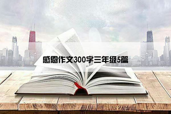 感恩作文300字三年级5篇